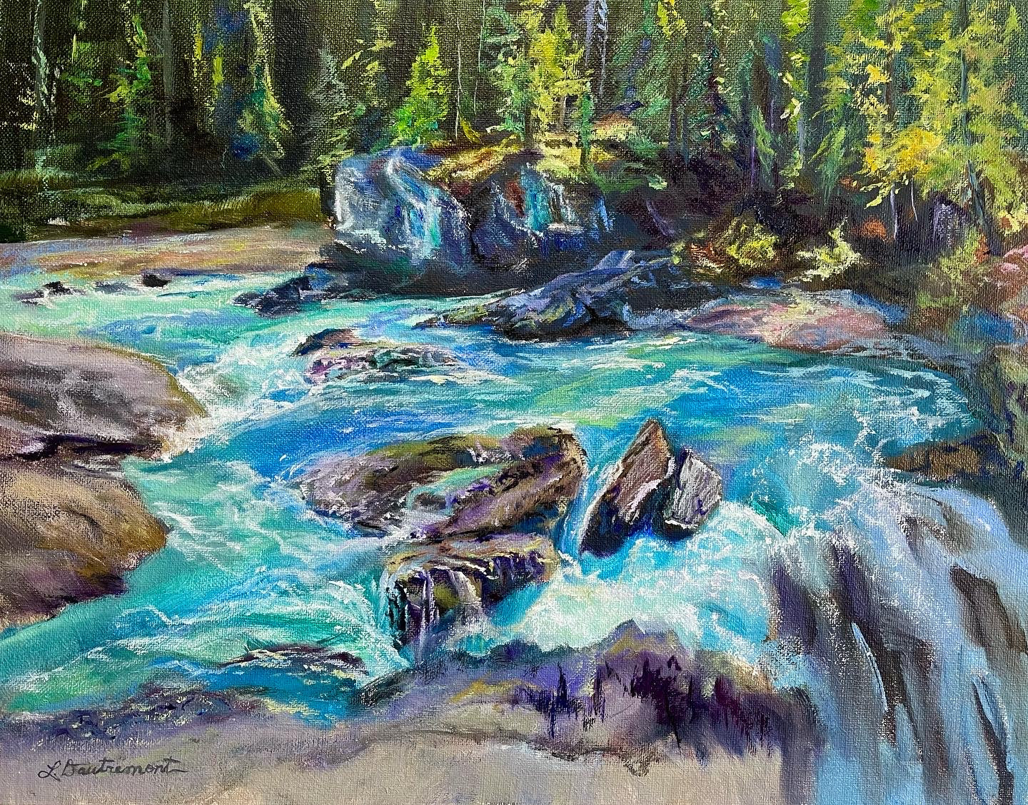 Lisa Dautremont - Along the Kicking Horse River