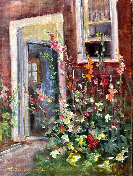 Hollyhocks by Art House