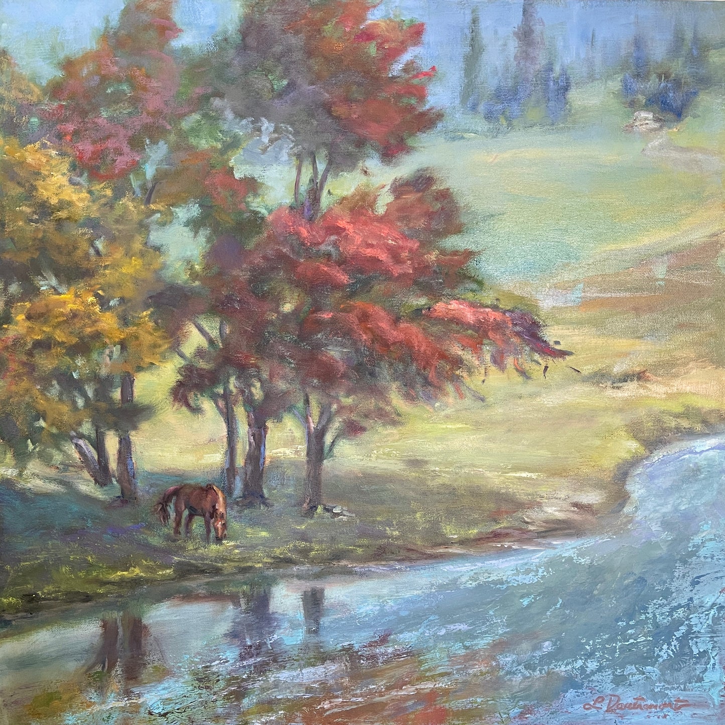 Misty Autumn Morn - Original Painting